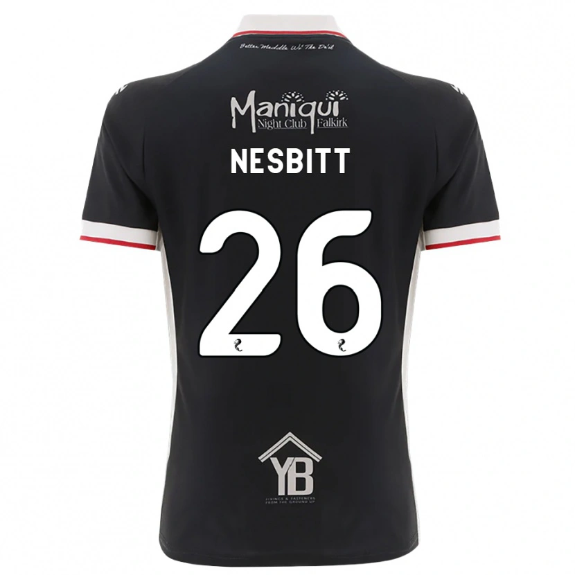 Danxen Men Aidan Nesbitt #26 Black White Red Home Jersey 2026/27 T-Shirt