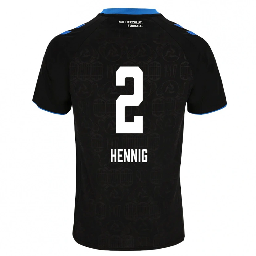 Danxen Men Lenny Hennig #2 Black White Red Home Jersey 2026/27 T-Shirt