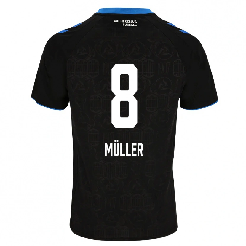 Danxen Men Carlos Müller #8 Black White Red Home Jersey 2026/27 T-Shirt