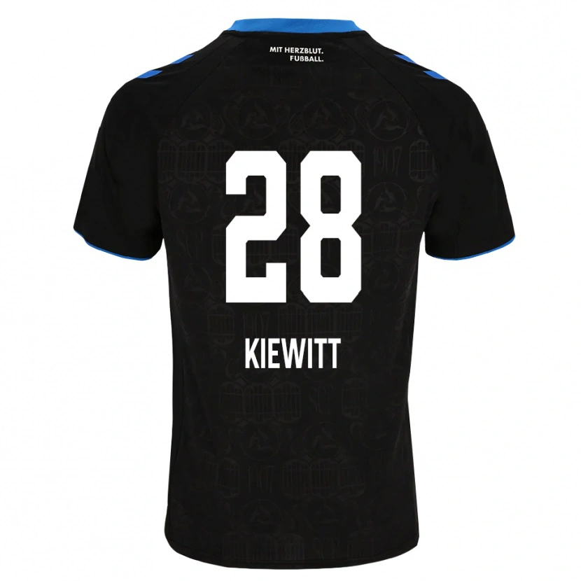 Danxen Men Lucas Kiewitt #28 Black White Red Home Jersey 2026/27 T-Shirt