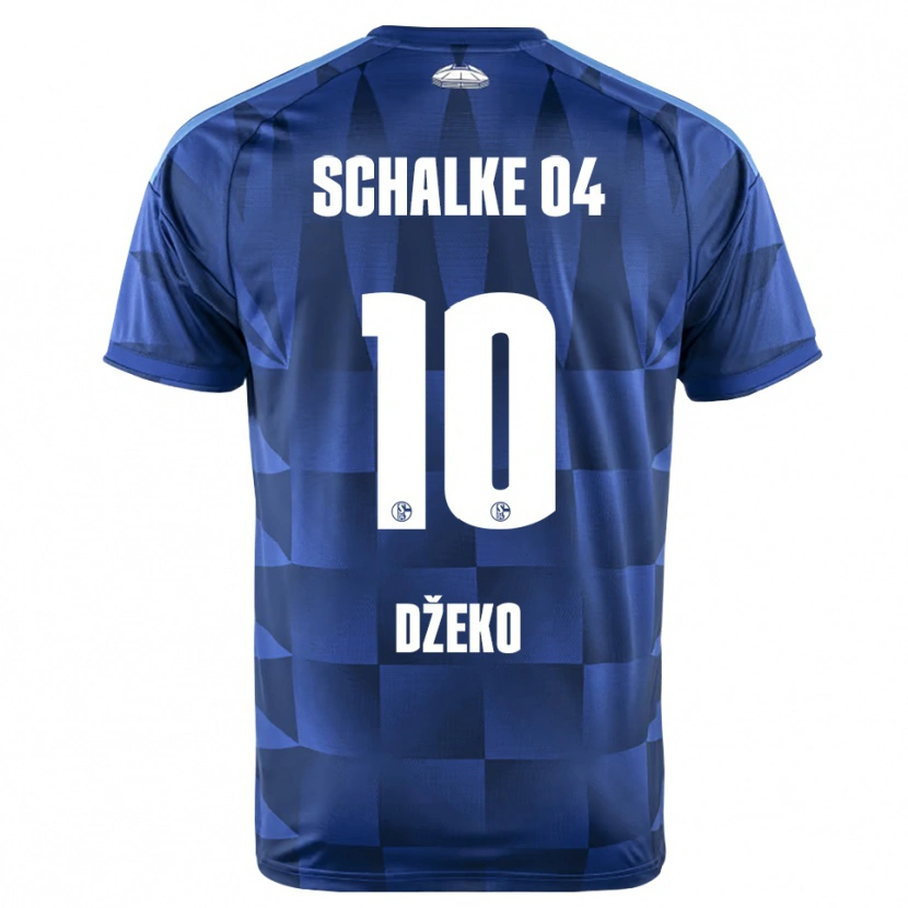 Danxen Men Edin Dzeko #10 Dark Blue Yellow White Home Jersey 2026/27 T-Shirt