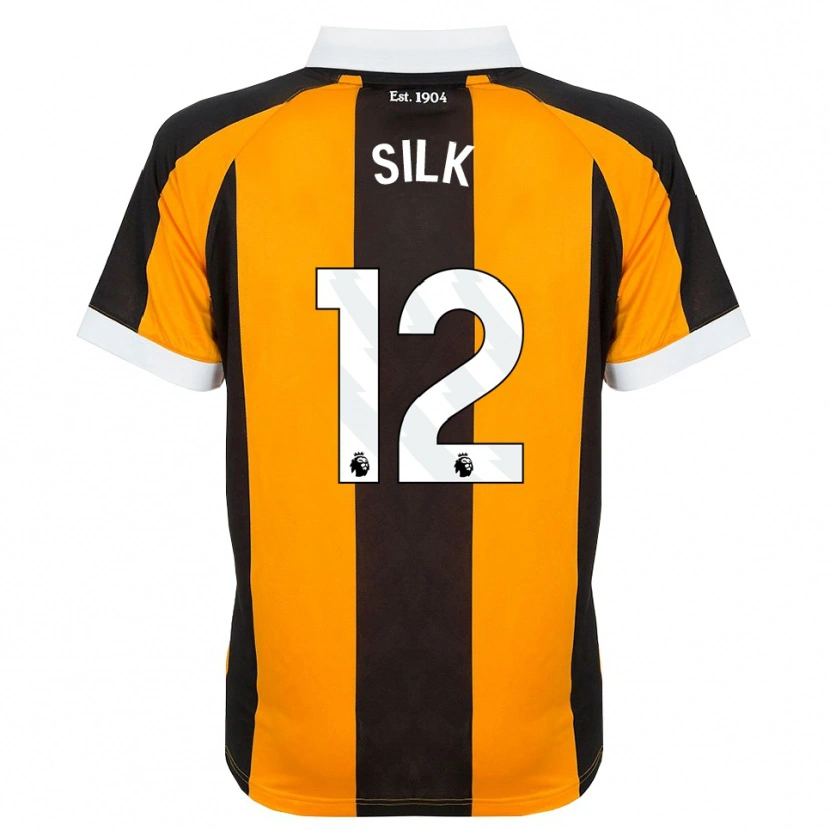 Danxen Men Reuben Silk #12 Orange Black White Home Jersey 2026/27 T-Shirt