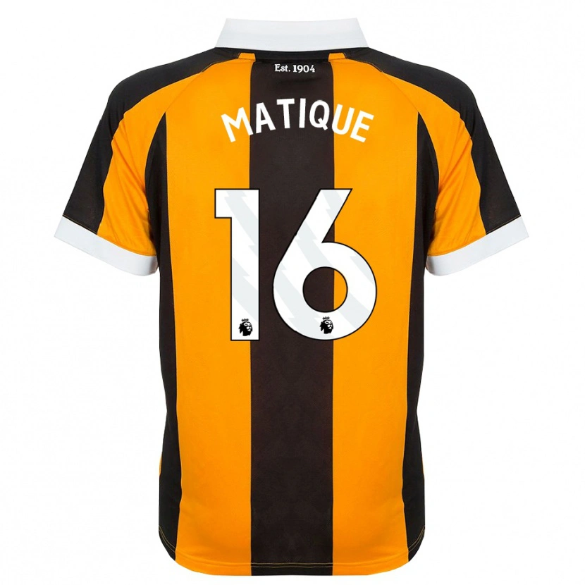 Danxen Men Albert Matique #16 Orange Black White Home Jersey 2026/27 T-Shirt