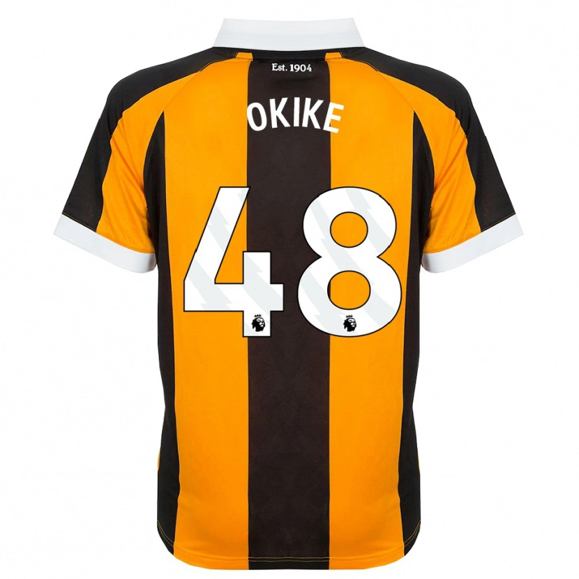 Danxen Men Calvin Okike #48 Orange Black White Home Jersey 2026/27 T-Shirt