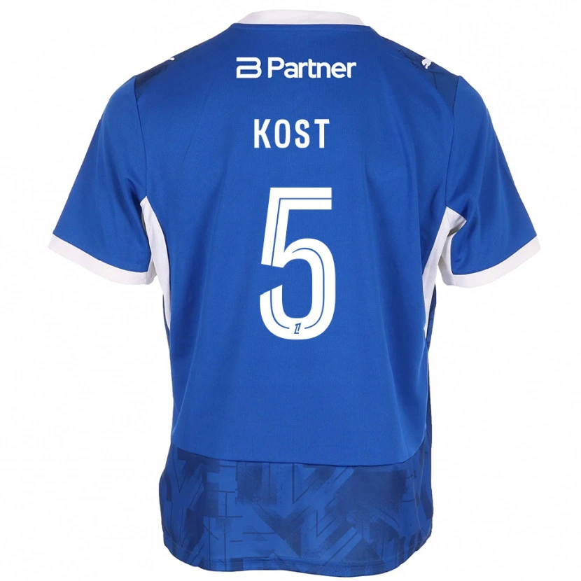 Danxen Men Enzo Kost #5 Mediumblue White Home Jersey 2026/27 T-Shirt