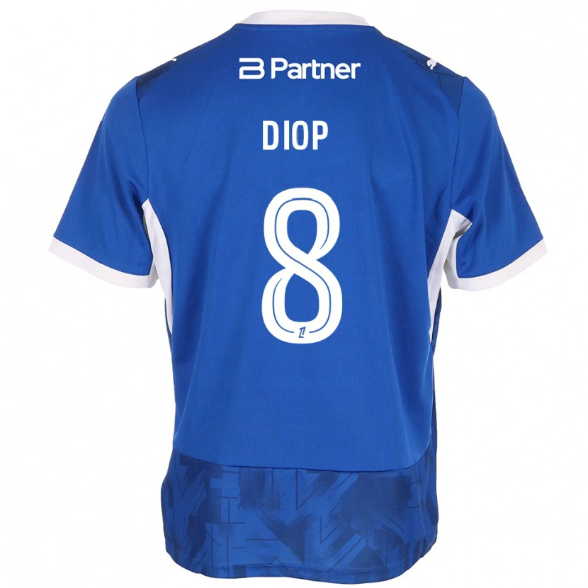 Danxen Men Mouhamed Diop #8 Mediumblue White Home Jersey 2026/27 T-Shirt