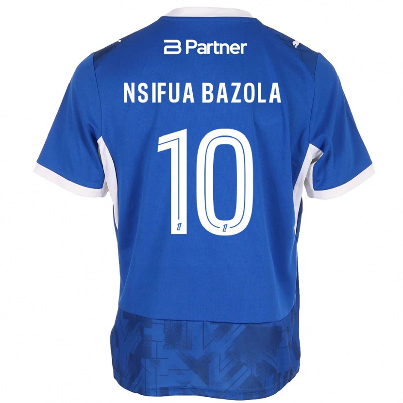 Danxen Men Preston Nsifua Bazola #10 Mediumblue White Home Jersey 2026/27 T-Shirt