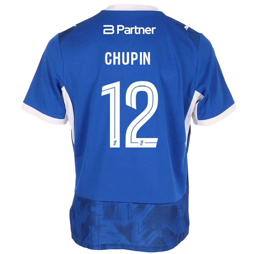 Danxen Men Tom Chupin #12 Mediumblue White Home Jersey 2026/27 T-Shirt