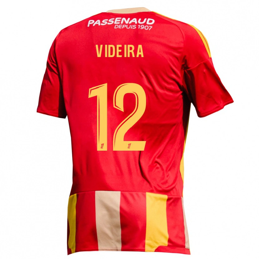 Danxen Men Lenny Videira #12 Red Yellow Green Home Jersey 2026/27 T-Shirt