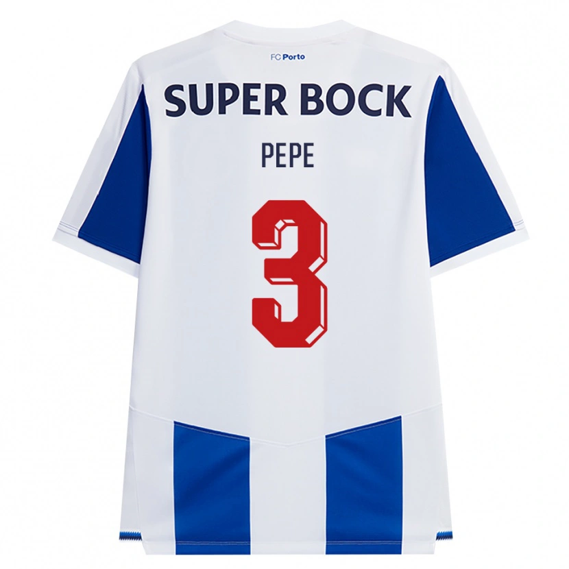 Danxen Men Pepe #3 Blue White Red Home Jersey 2026/27 T-Shirt