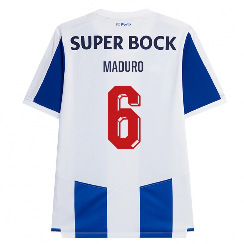 Danxen Men Henrique Maduro #6 Blue White Red Home Jersey 2026/27 T-Shirt