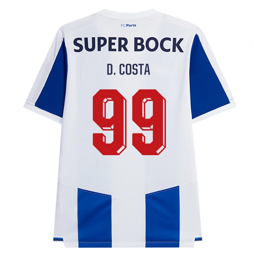 Danxen Men Diogo Costa #99 Blue White Red Home Jersey 2026/27 T-Shirt
