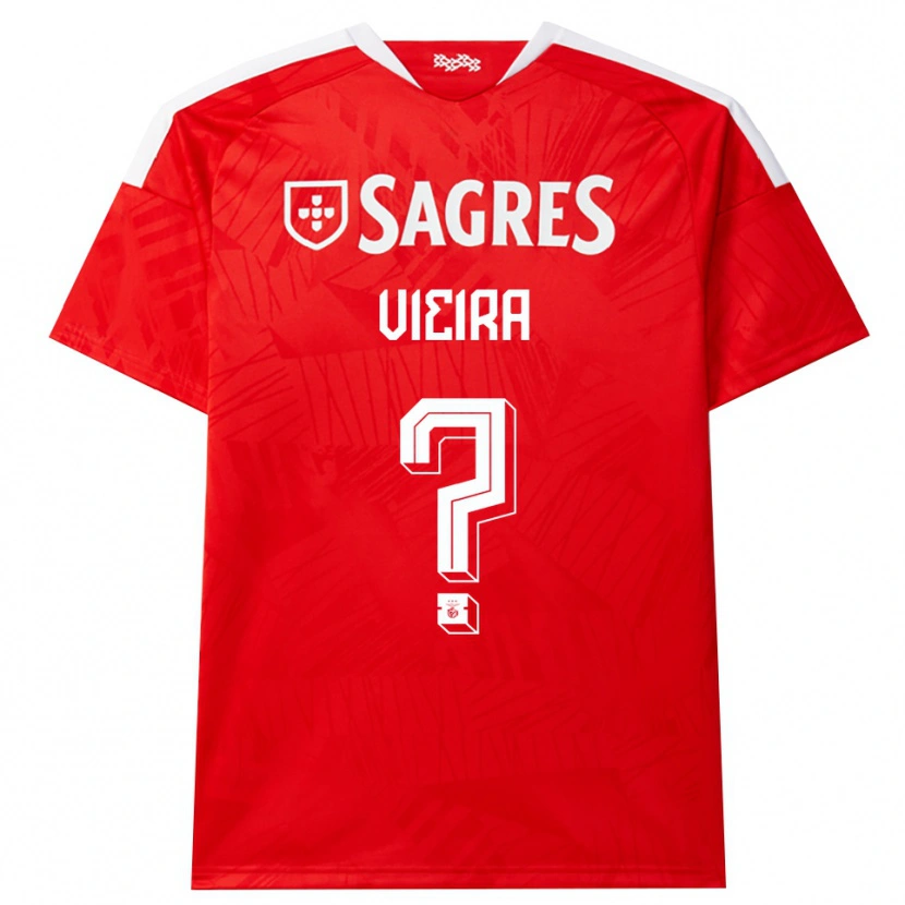 Danxen Men Miguel Vieira #0 Red White Yellow Home Jersey 2026/27 T-Shirt