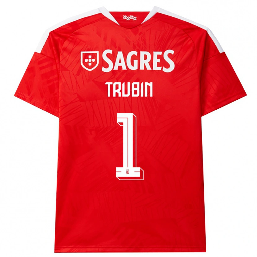 Danxen Men Anatoliy Trubin #1 Red White Yellow Home Jersey 2026/27 T-Shirt