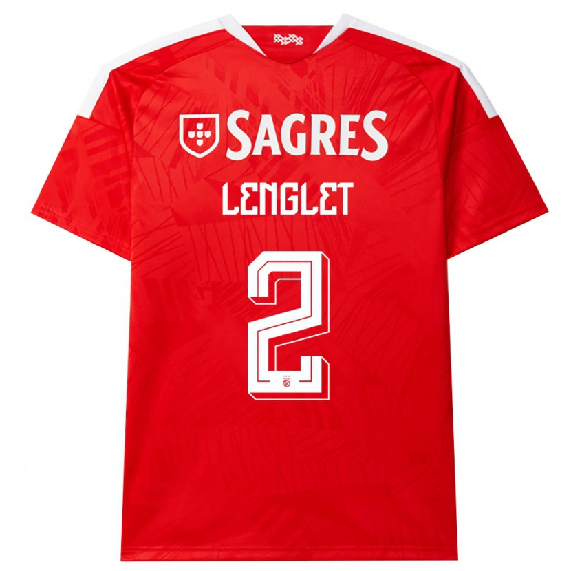 Danxen Men Clément Lenglet #2 Red White Yellow Home Jersey 2026/27 T-Shirt