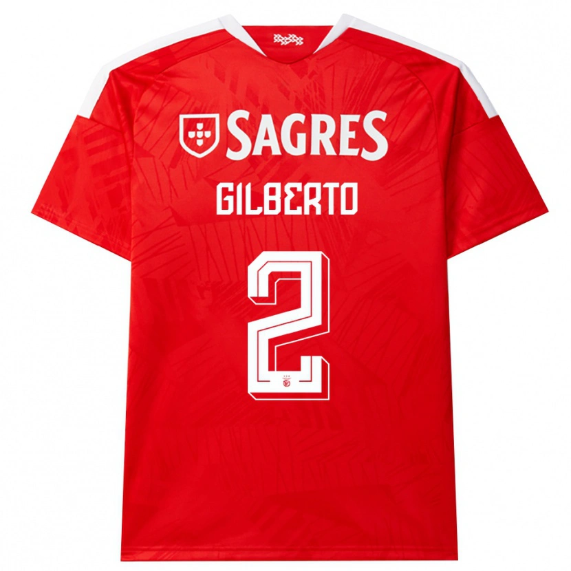 Danxen Men Gilberto #2 Red White Yellow Home Jersey 2026/27 T-Shirt