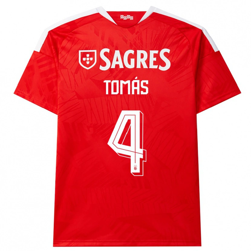 Danxen Men Tomás Ferreira #4 Red White Yellow Home Jersey 2026/27 T-Shirt