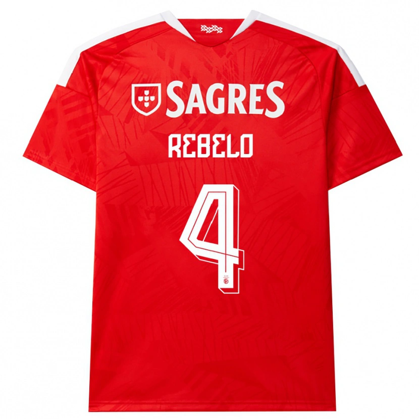 Danxen Men Silvia Rebelo #4 Red White Yellow Home Jersey 2026/27 T-Shirt