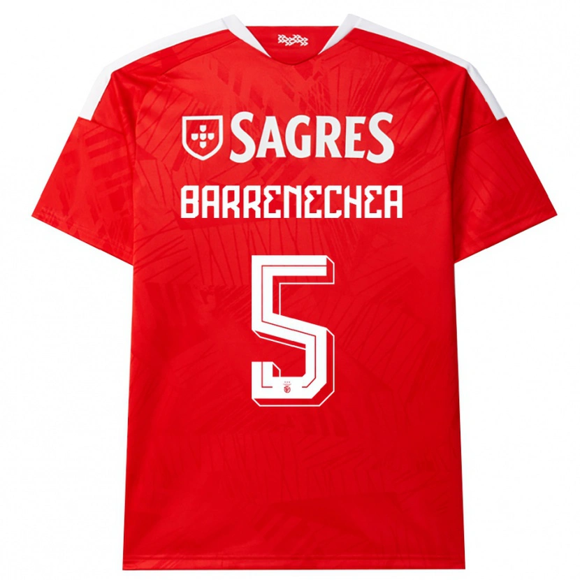 Danxen Men Enzo Barrenechea #5 Red White Yellow Home Jersey 2026/27 T-Shirt