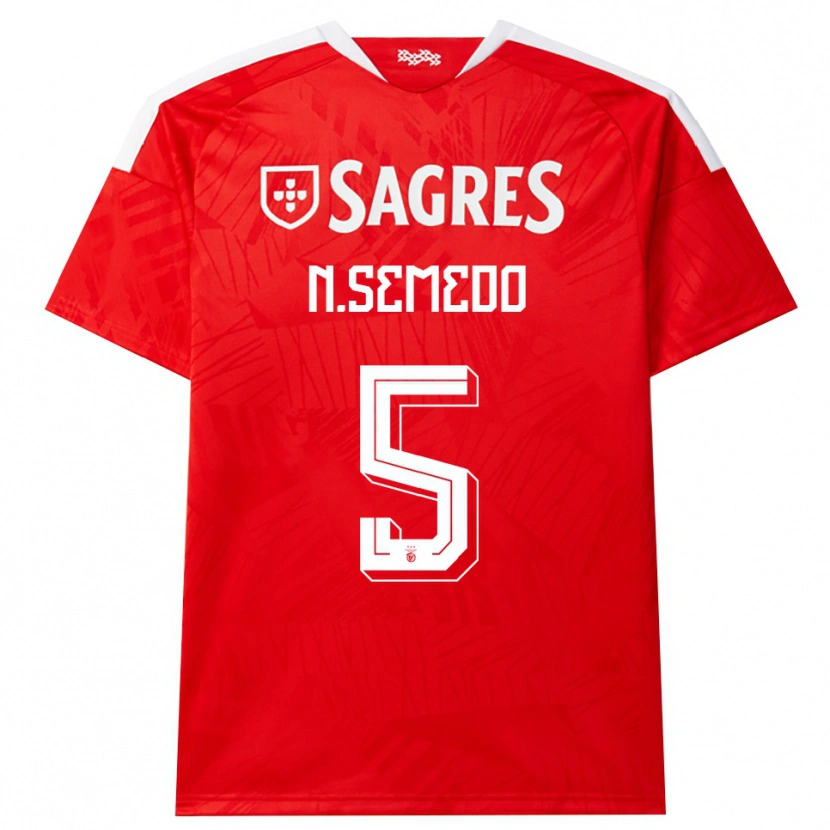 Danxen Men Nilson Semedo #5 Red White Yellow Home Jersey 2026/27 T-Shirt