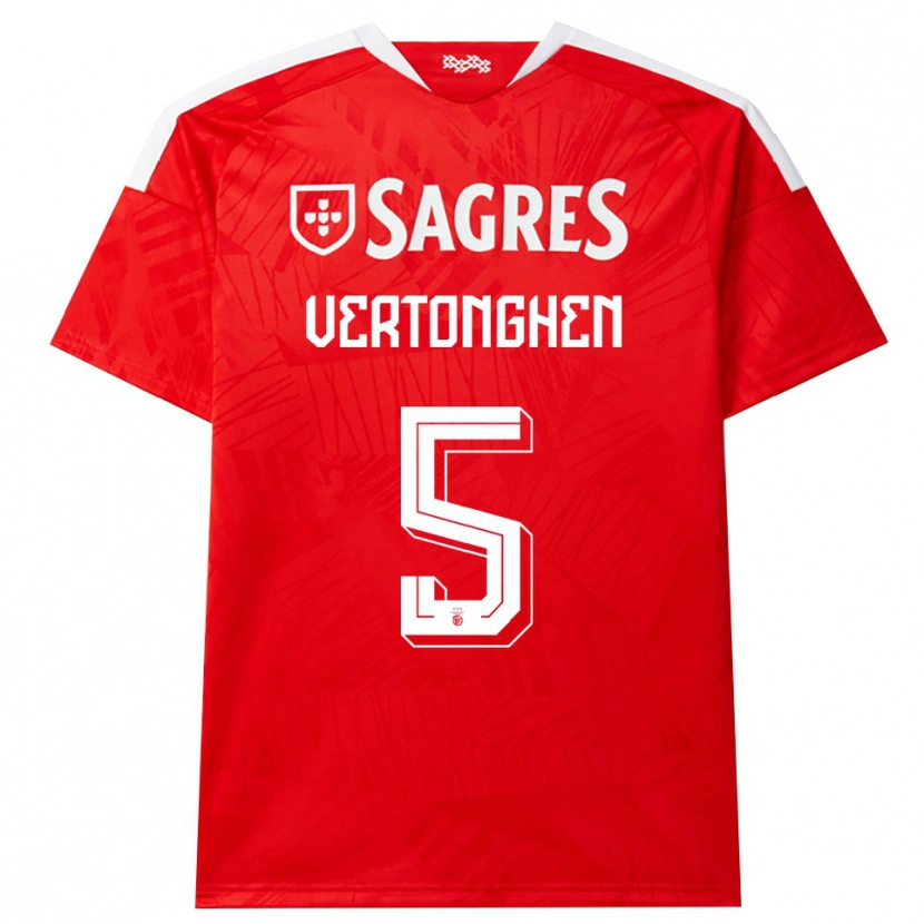 Danxen Men Jan Vertonghen #5 Red White Yellow Home Jersey 2026/27 T-Shirt