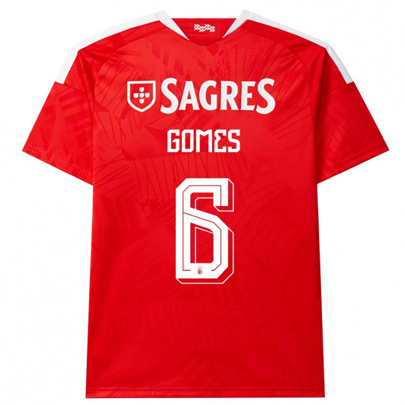 Danxen Men Hugo Gomes #6 Red White Yellow Home Jersey 2026/27 T-Shirt
