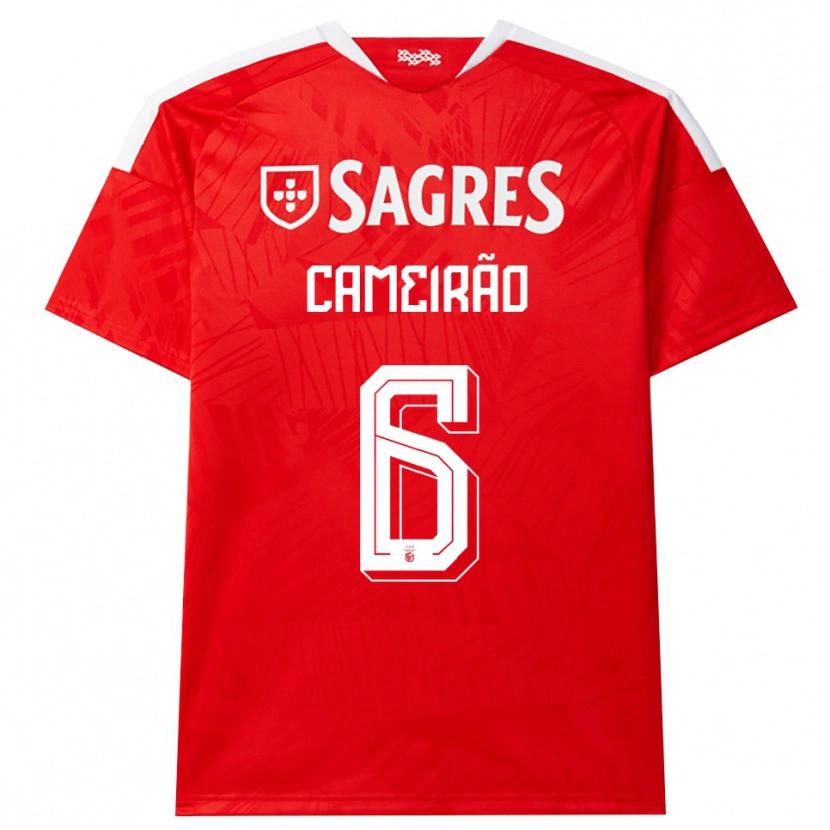 Danxen Men Beatriz Cameirão #6 Red White Yellow Home Jersey 2026/27 T-Shirt