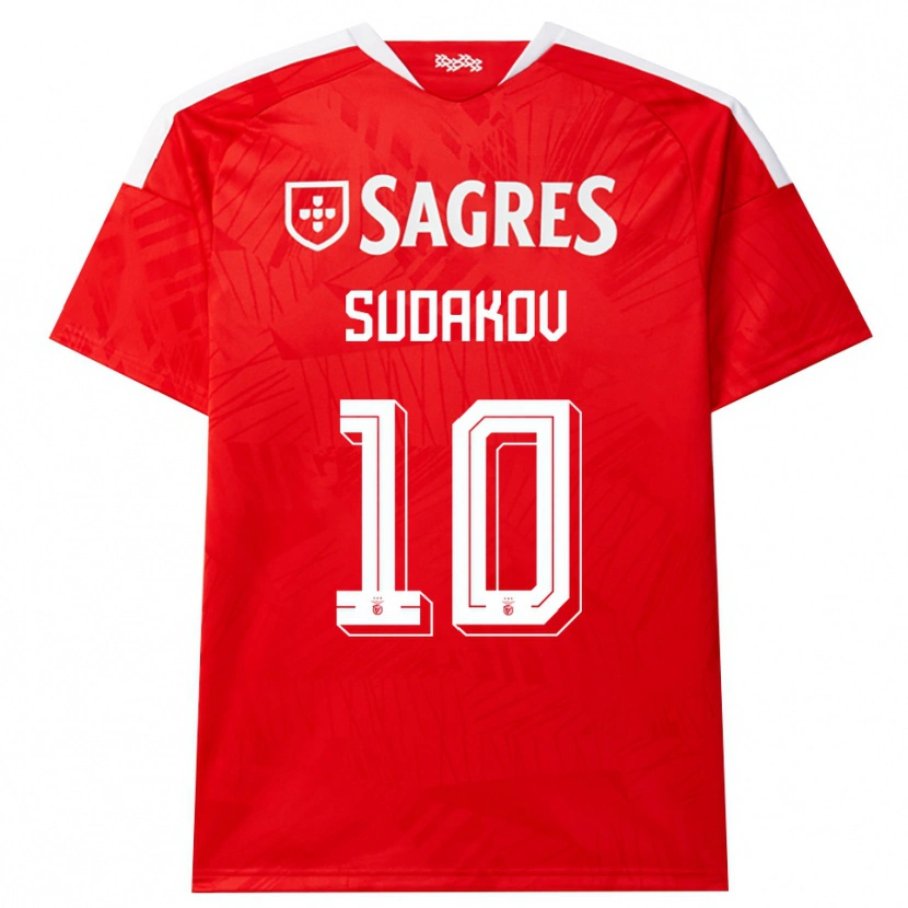 Danxen Men Georgiy Sudakov #10 Red White Yellow Home Jersey 2026/27 T-Shirt
