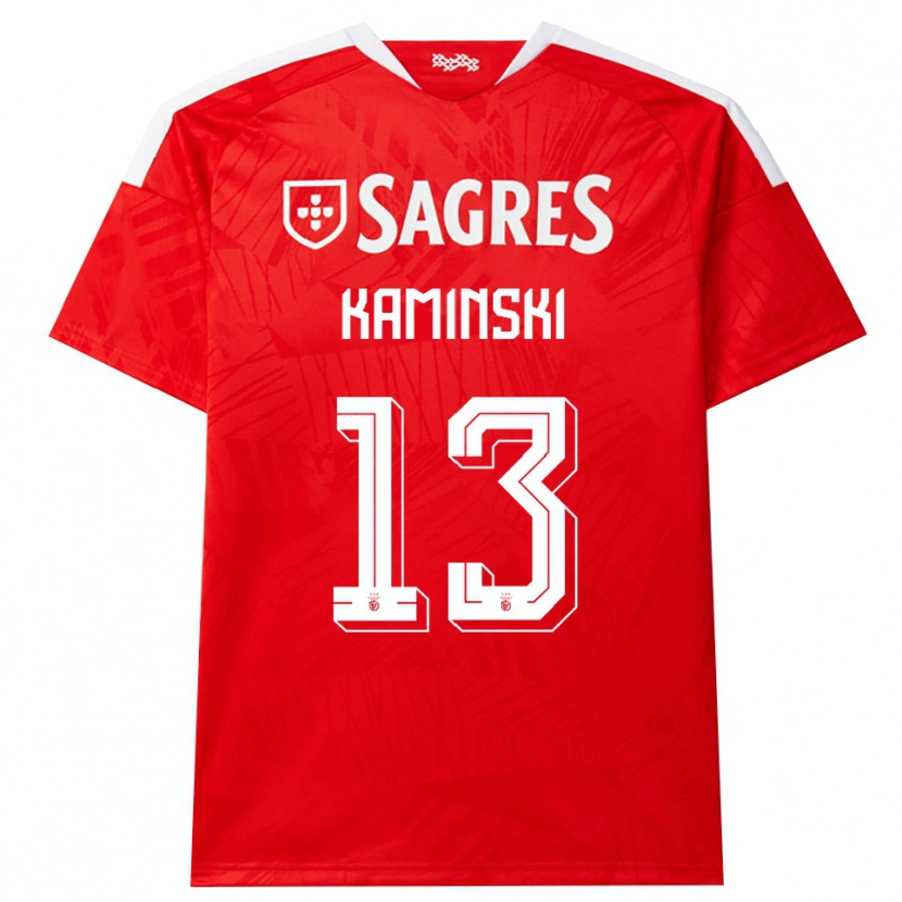 Danxen Men Jakub Kamiński #13 Red White Yellow Home Jersey 2026/27 T-Shirt