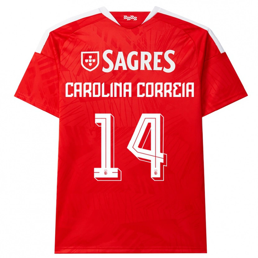 Danxen Men Carolina Correia #14 Red White Yellow Home Jersey 2026/27 T-Shirt