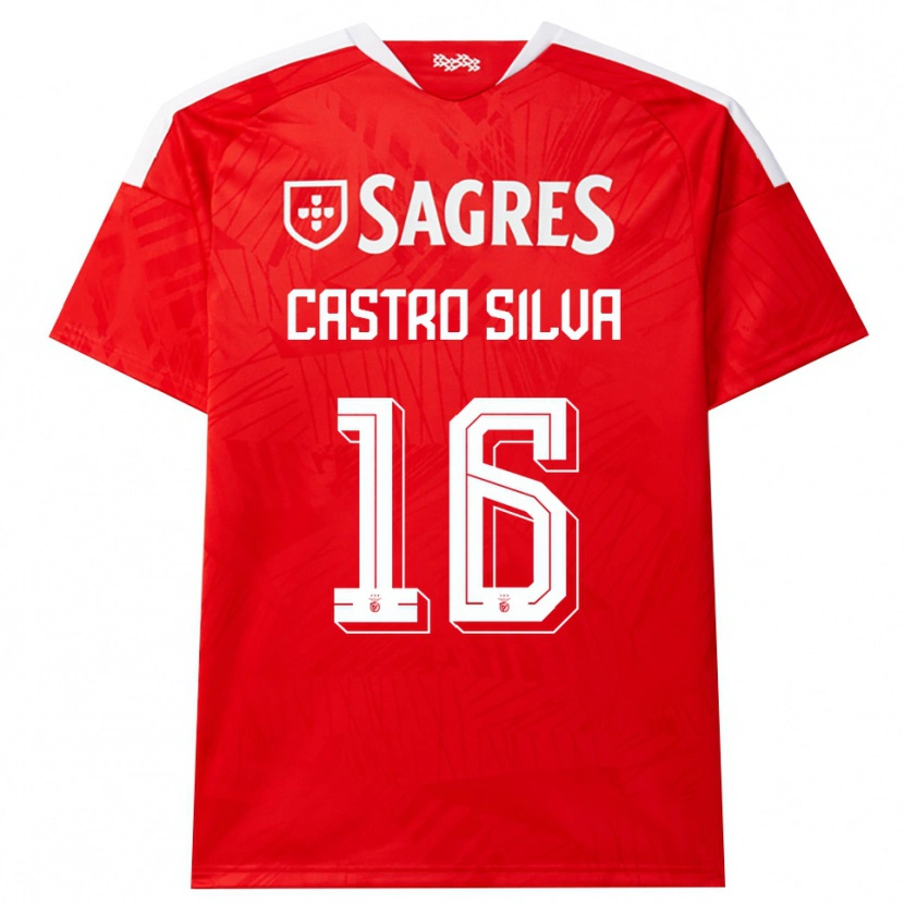 Danxen Men Guilherme Castro #16 Red White Yellow Home Jersey 2026/27 T-Shirt