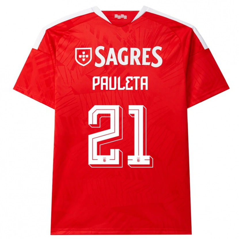 Danxen Men Pauleta #21 Red White Yellow Home Jersey 2026/27 T-Shirt