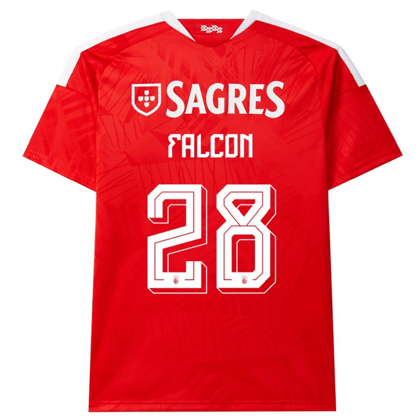 Danxen Men Andrea Falcón #28 Red White Yellow Home Jersey 2026/27 T-Shirt