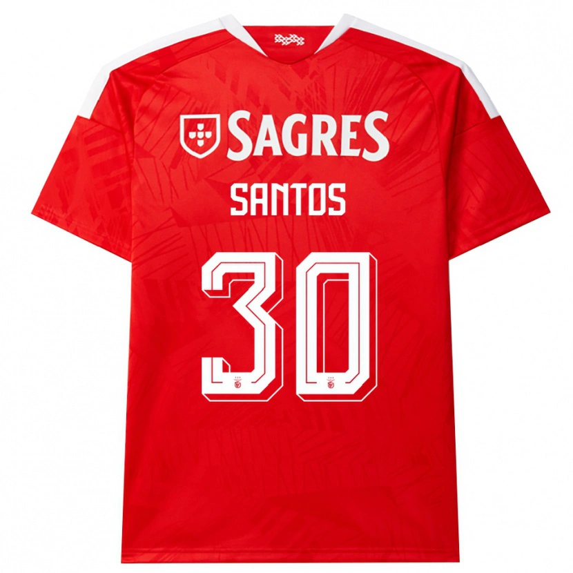 Danxen Men Daniela Santos #30 Red White Yellow Home Jersey 2026/27 T-Shirt