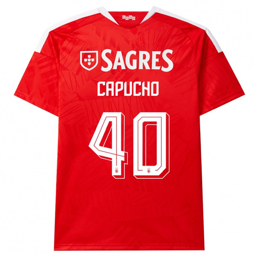 Danxen Men João Capucho #40 Red White Yellow Home Jersey 2026/27 T-Shirt