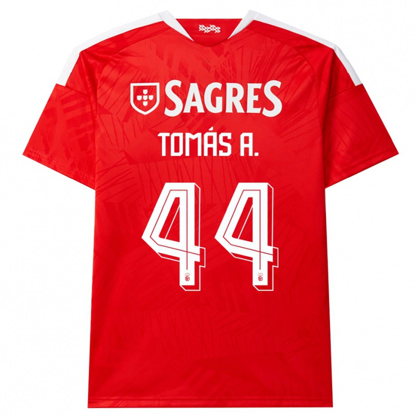 Danxen Men Tomás Araújo #44 Red White Yellow Home Jersey 2026/27 T-Shirt