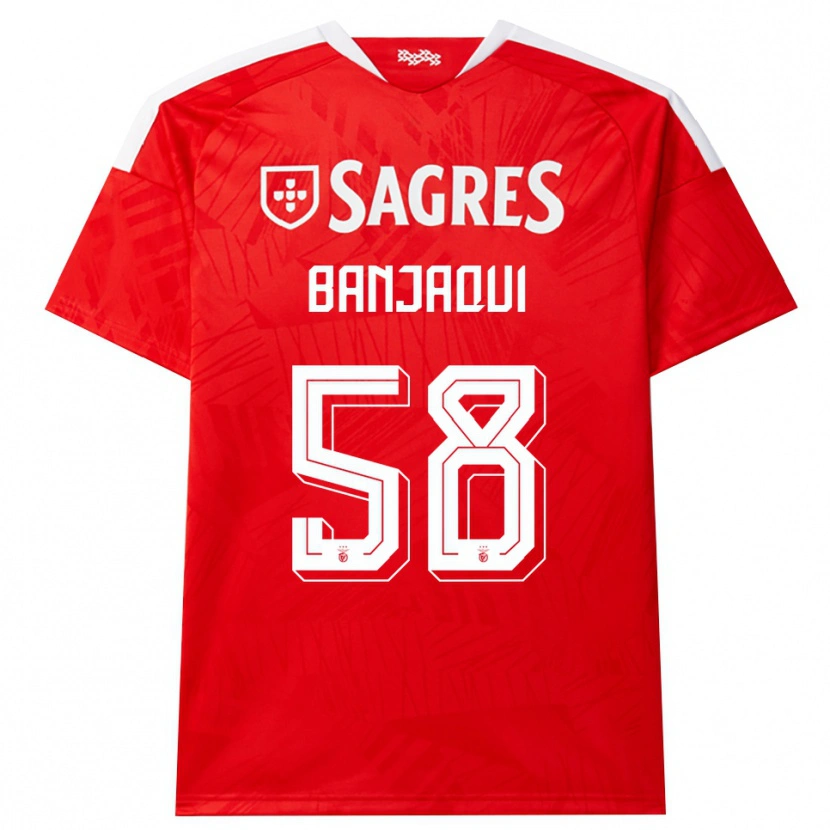 Danxen Men Daniel Banjaqui #58 Red White Yellow Home Jersey 2026/27 T-Shirt