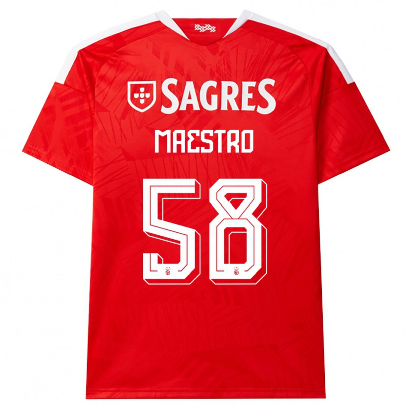 Danxen Men Maestro #58 Red White Yellow Home Jersey 2026/27 T-Shirt