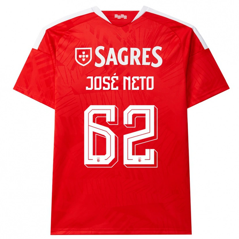 Danxen Men José Neto #62 Red White Yellow Home Jersey 2026/27 T-Shirt
