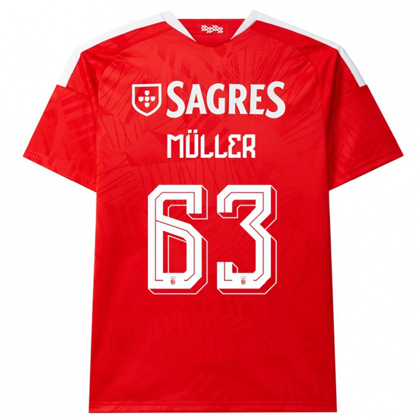 Danxen Men José Müller #63 Red White Yellow Home Jersey 2026/27 T-Shirt