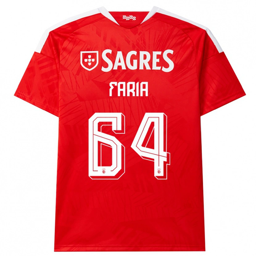 Danxen Men Hugo Faria #64 Red White Yellow Home Jersey 2026/27 T-Shirt