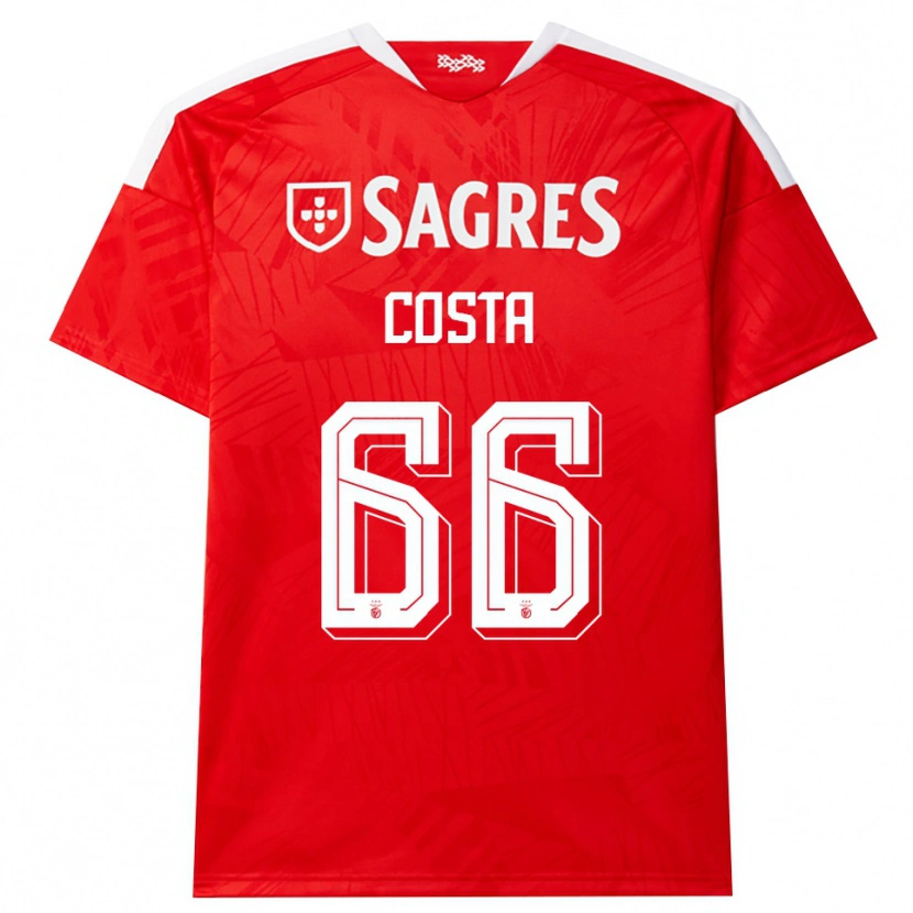 Danxen Men Rute Costa #66 Red White Yellow Home Jersey 2026/27 T-Shirt