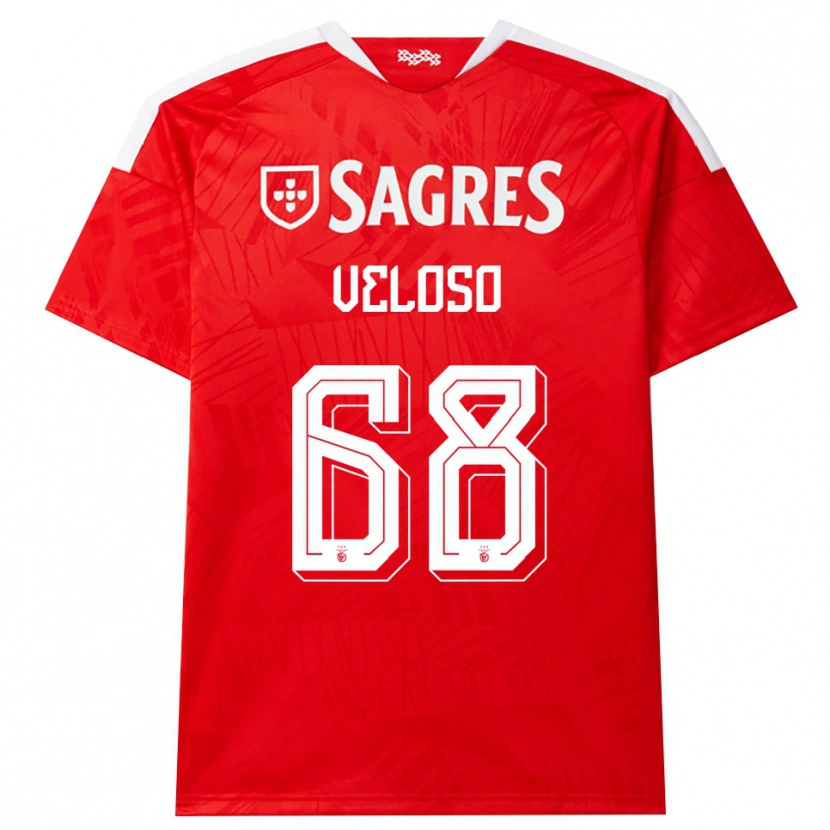 Danxen Men João Veloso #68 Red White Yellow Home Jersey 2026/27 T-Shirt