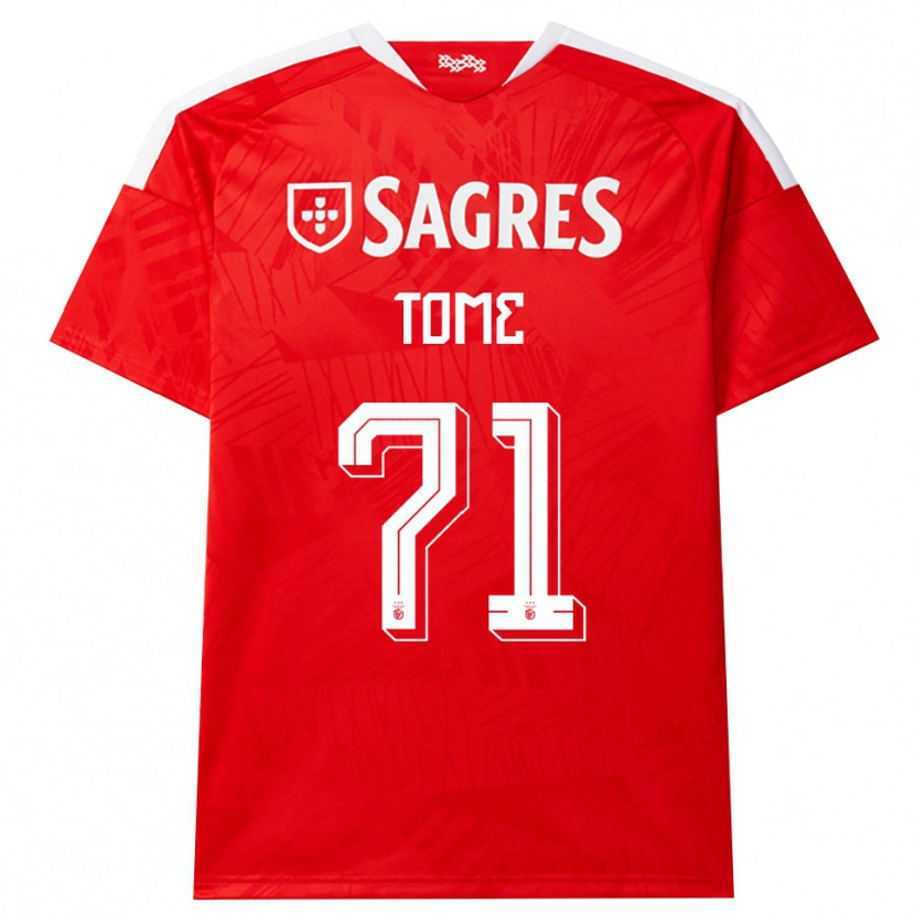 Danxen Men Joao Tome #71 Red White Yellow Home Jersey 2026/27 T-Shirt