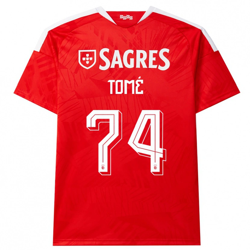 Danxen Men Olivio Tomé #74 Red White Yellow Home Jersey 2026/27 T-Shirt