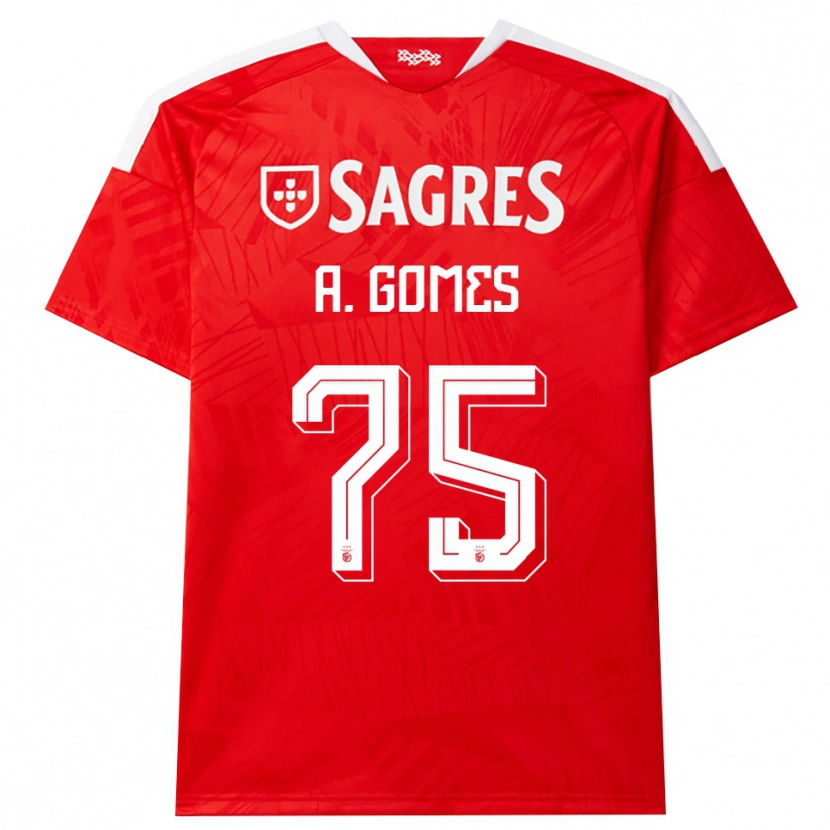 Danxen Men André Gomes #75 Red White Yellow Home Jersey 2026/27 T-Shirt