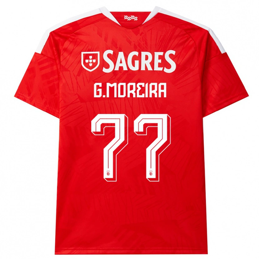 Danxen Men Gonçalo Moreira #77 Red White Yellow Home Jersey 2026/27 T-Shirt