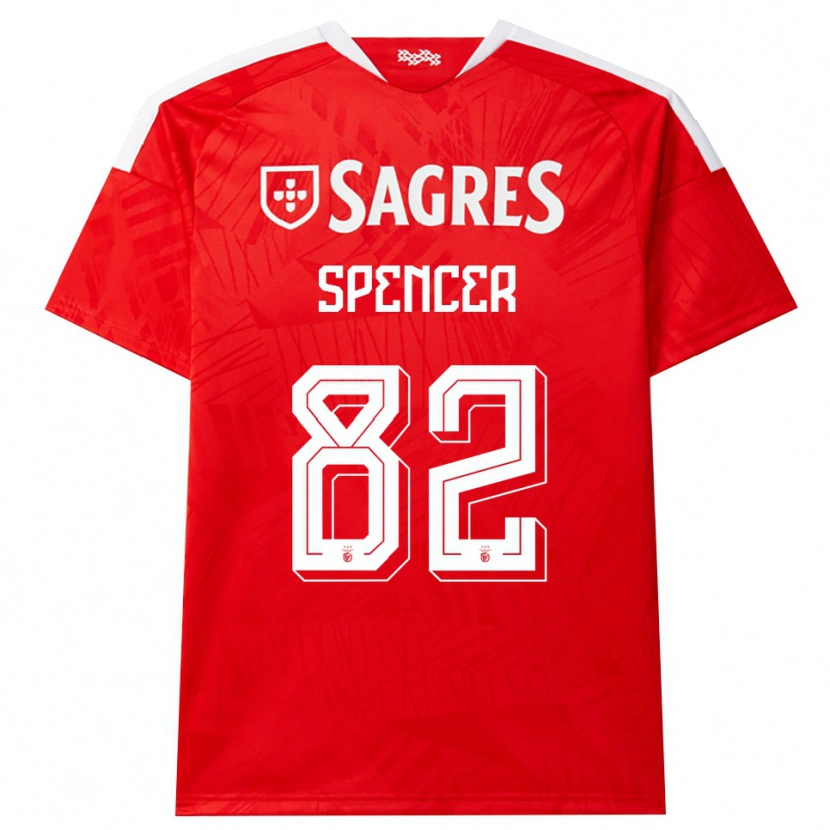 Danxen Men Diogo Spencer #82 Red White Yellow Home Jersey 2026/27 T-Shirt