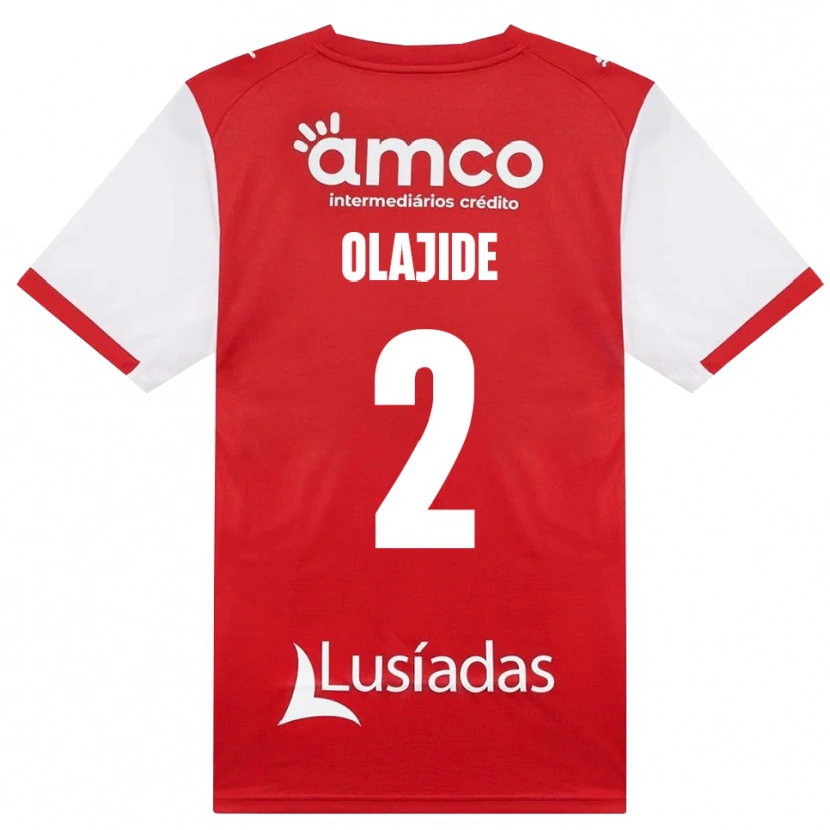 Danxen Men Mustapha Olajide #2 White Red Black Home Jersey 2026/27 T-Shirt