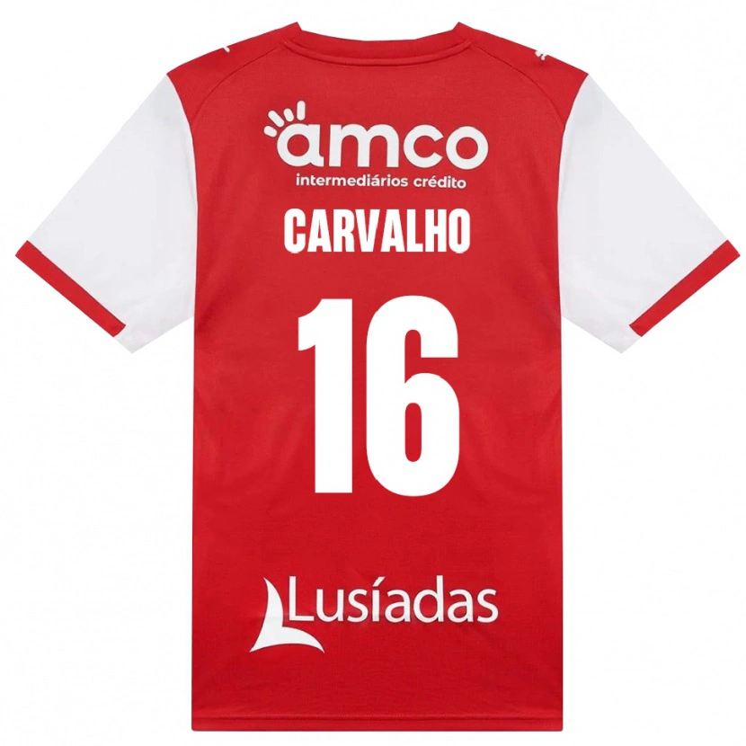 Danxen Men Alexandre Carvalho #16 White Red Black Home Jersey 2026/27 T-Shirt